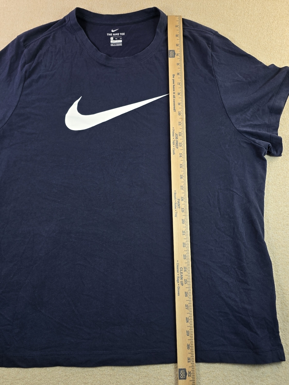 Nike Dri-Fit T Shirt Mens 4XL Blue Swoosh Athletic Casual Tee - Picture 4 of 8